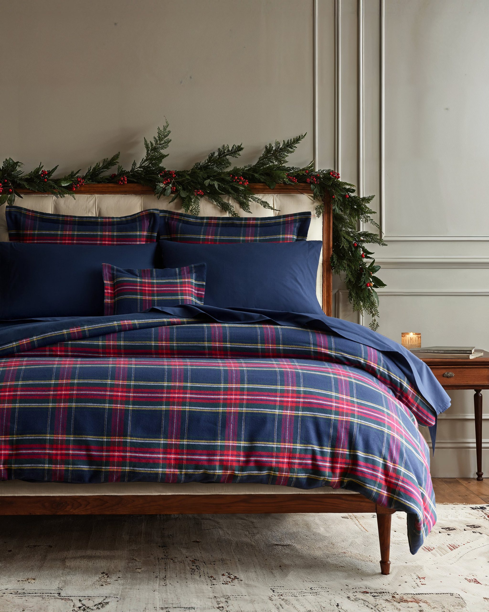 Petite Plume Flannel Duvet Set in Windsor Tartan King Duvet