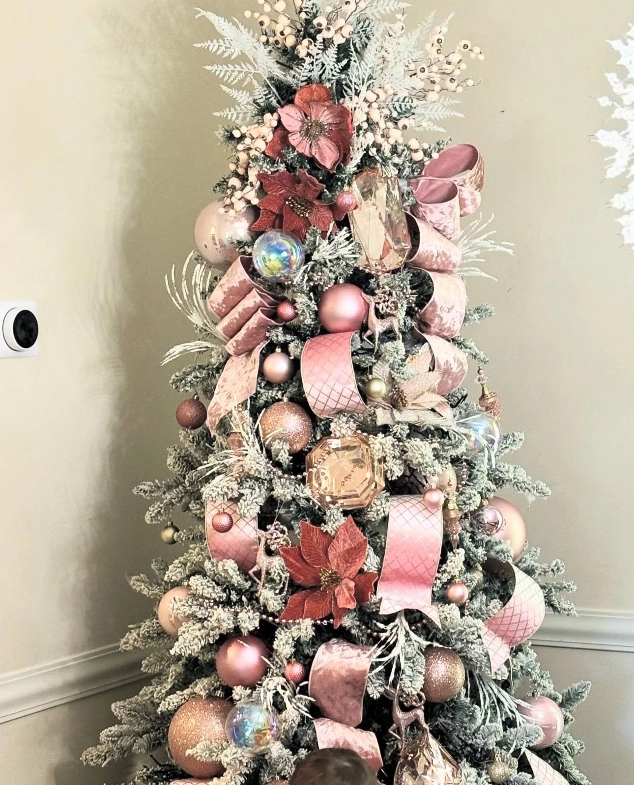 Pink And Silver Christmas Tree Decorations Christmas Pink Seasonal Ornaments Tree Kit Pink Silver Christmas, Pink