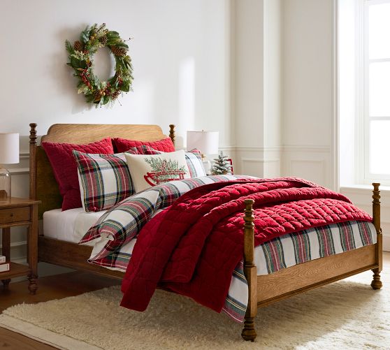 Plaid Holiday Bedding | Pottery Barn