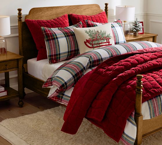 Plaid Holiday Bedding | Pottery Barn