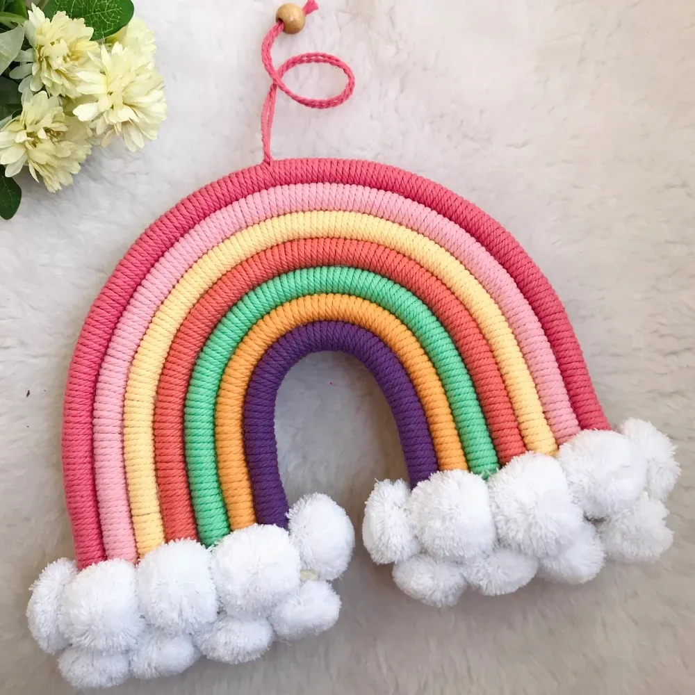 Rainbow Hanging with Clouds