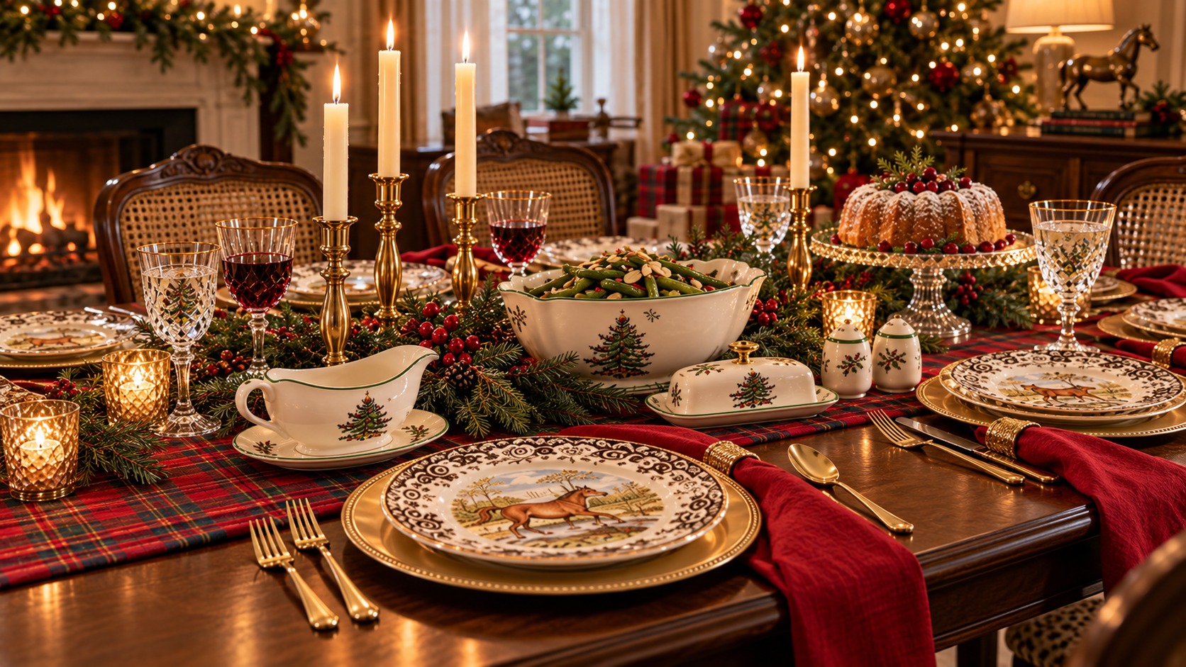 Ralph Lauren–Inspired Holiday Decor, Tartan Table & Outfit Ideas | Thriving the Holidays