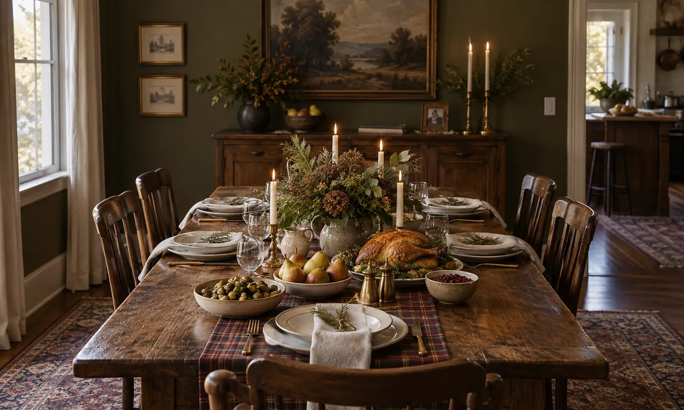 Ralph Lauren–Inspired Holiday Decor, Tartan Table & Outfit Ideas | Thriving  the Holidays