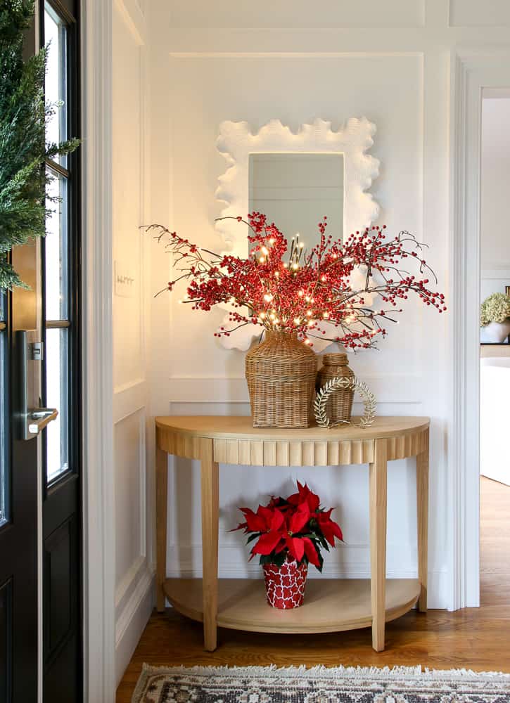 Red and White Christmas Decor - Traditional Home Tour - Stefana Silber
