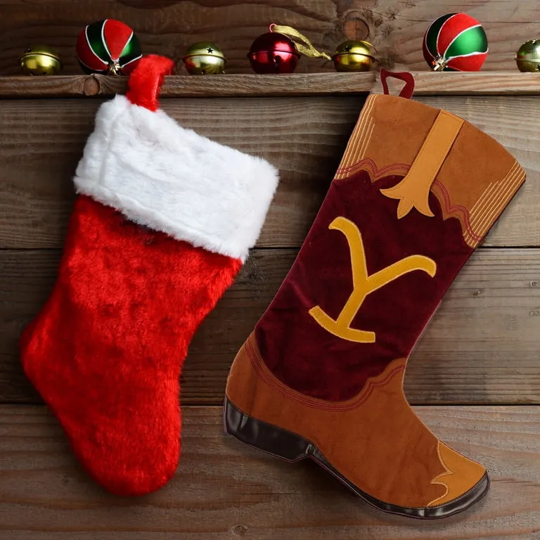 Red Cowboy Boot Christmas Stockings Cowboy Boot Personalized Christmas  Stocking