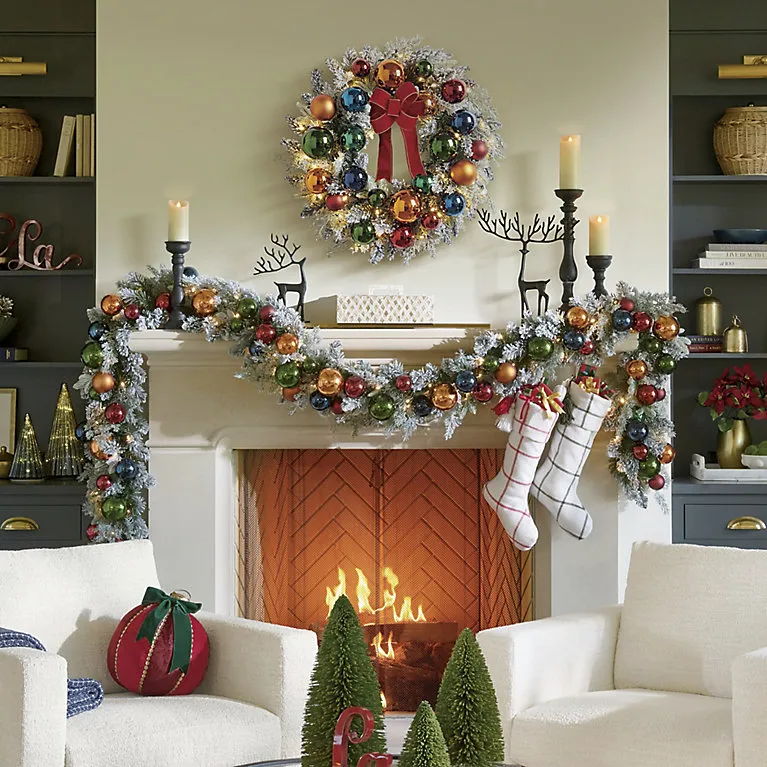 Retro Holiday Cordless Garland | Grandin Road