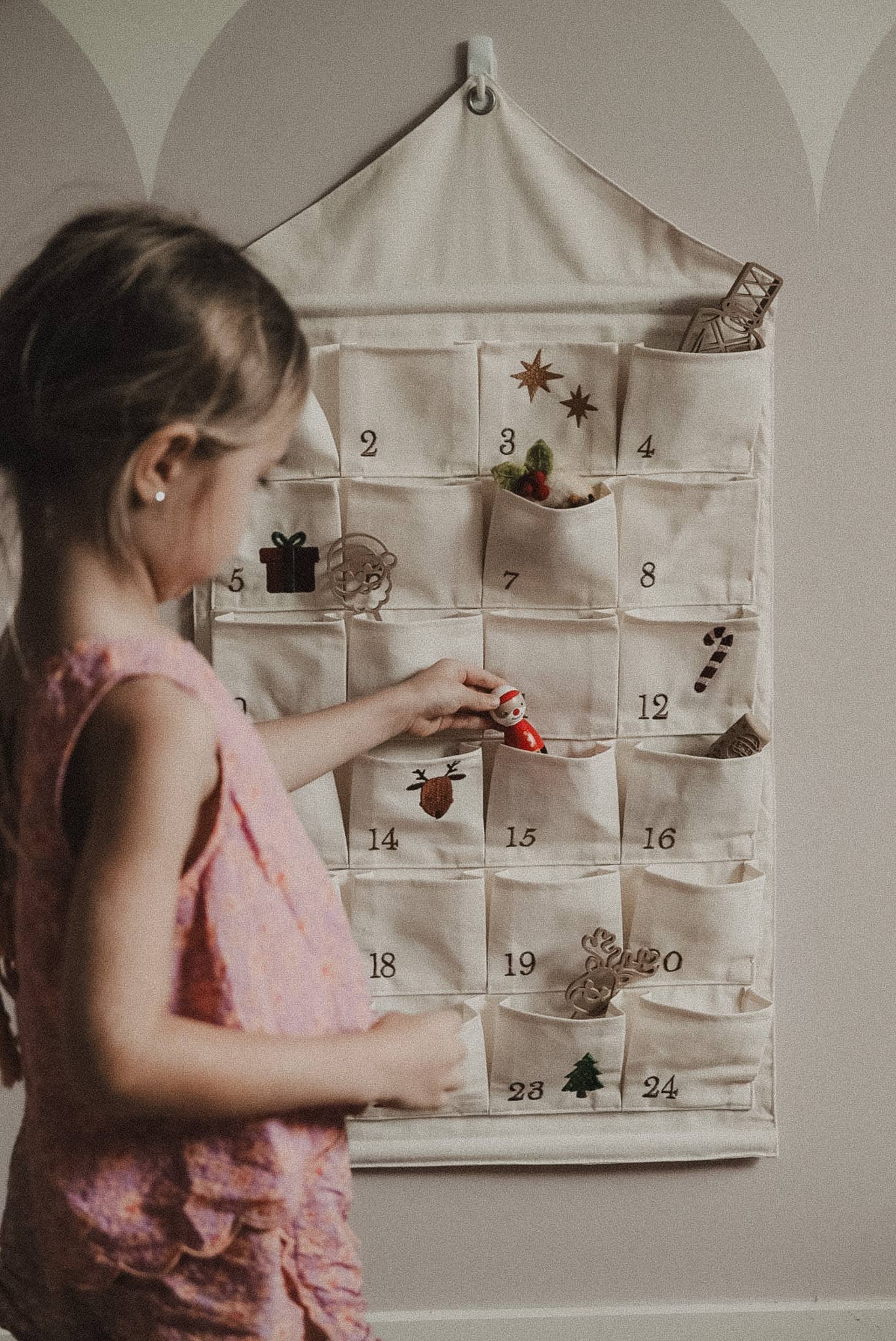 Reusable Fabric Christmas Advent Calendar – Miss Maude