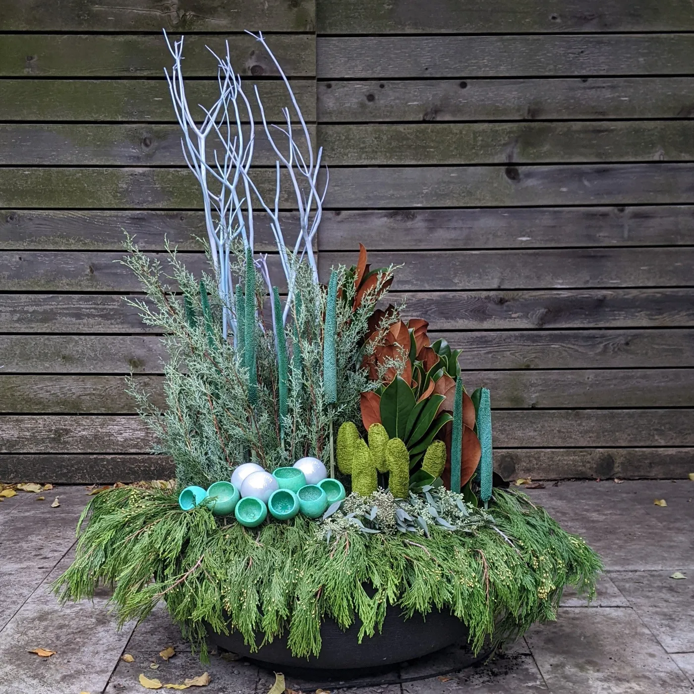 Round Winter Planter – PlantsInTheCity