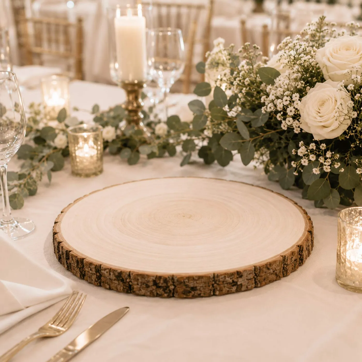 Round Wood Slices 15' Dia | eFavormart