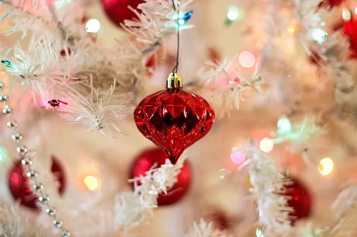 Royalty-Free photo: Close-up of Christmas Decoration Hanging on Tree |  PickPik