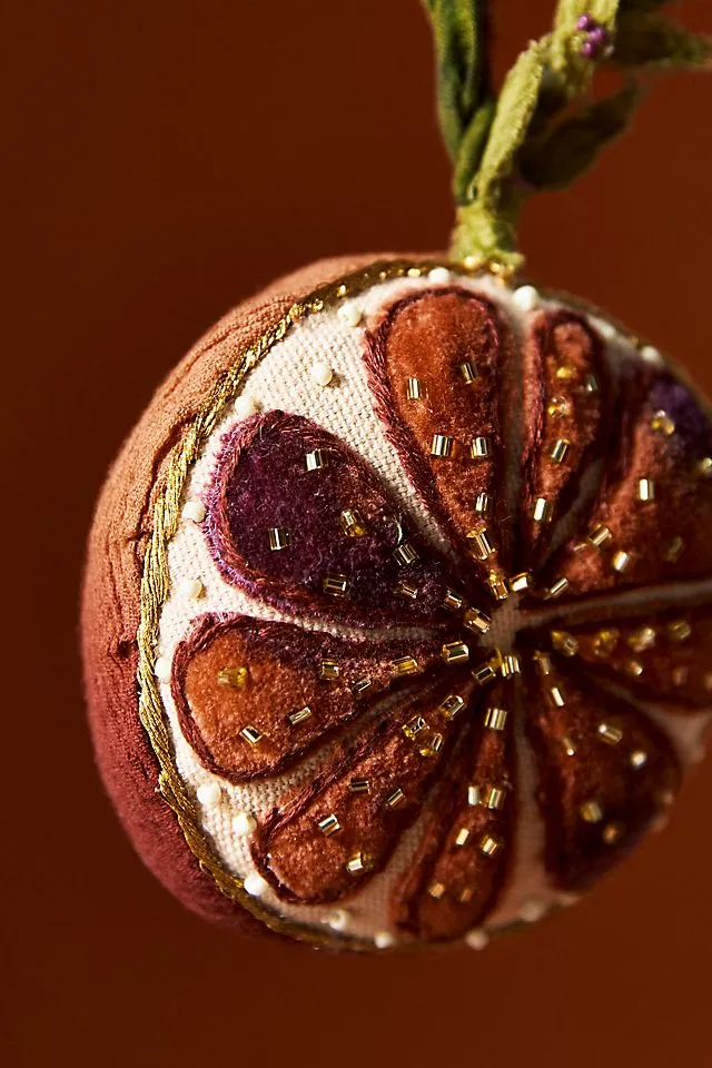 Rumi Orange Ornament | AnthroHome