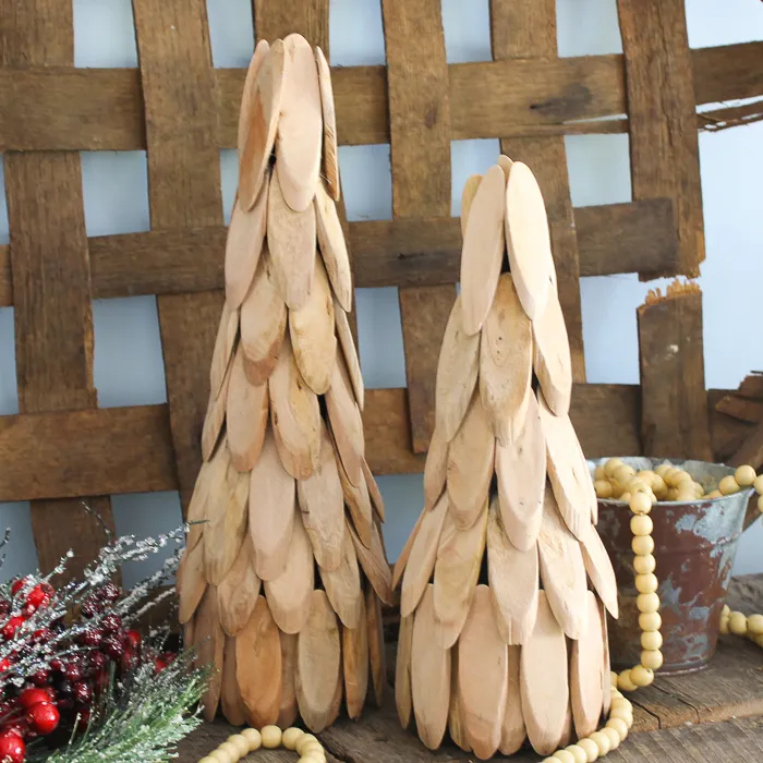 Rustic Christmas Trees Handmade Wooden Christmas Decorations DIY Wooden  Christmas Tree For Holiday Decor Angie Holden The Country Chic Cottage