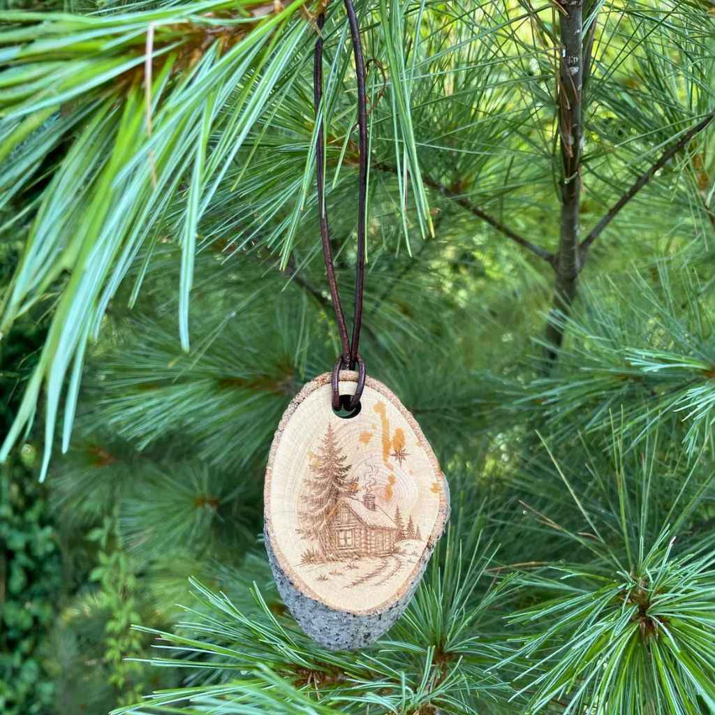 Rustic Natural Wood Christmas Ornaments - Great North Gear