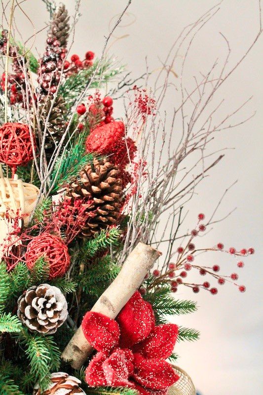 Rustic Winter Woodland Christmas Tree Ideas | RED WINE DRAGONS