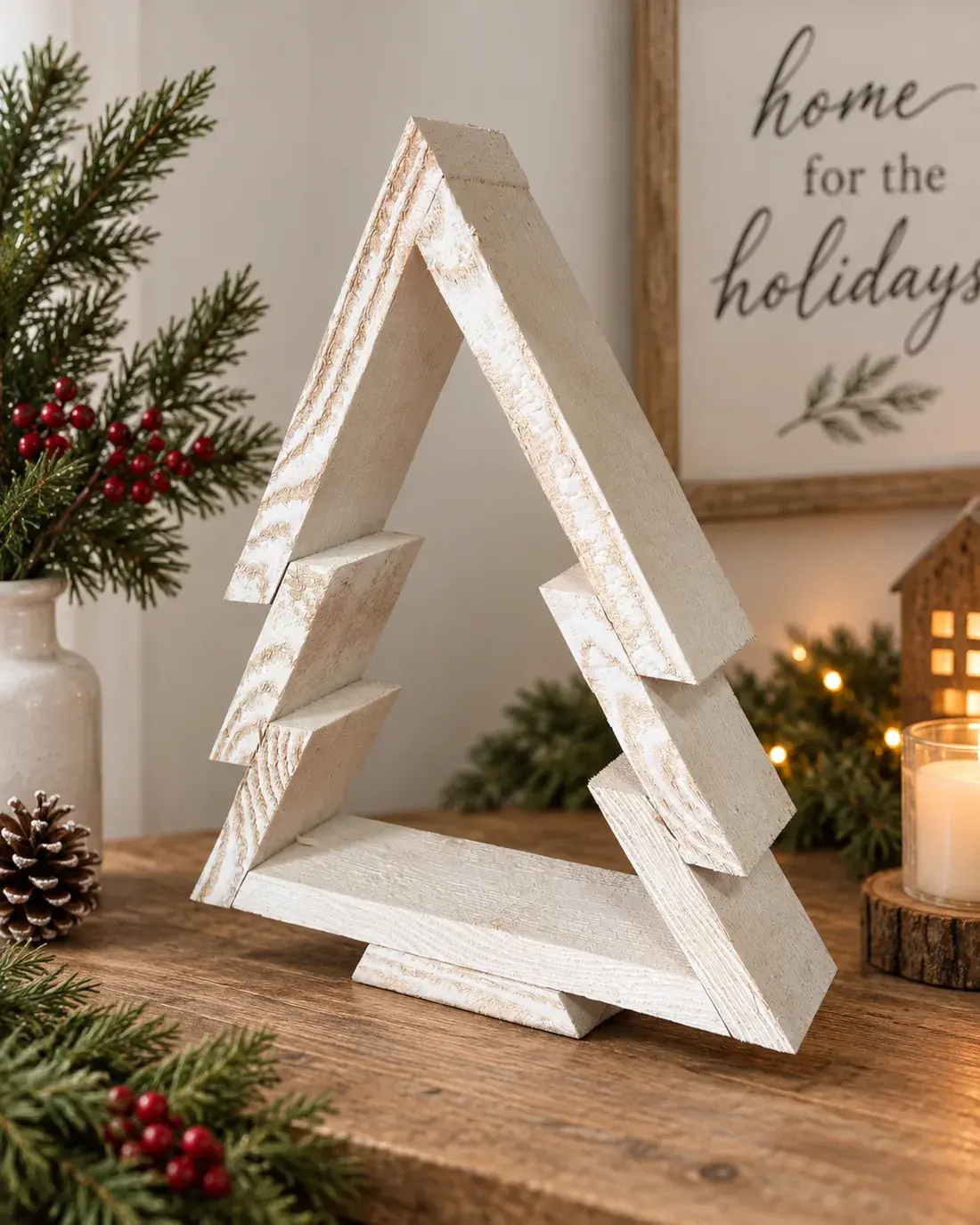 Rustic Wooden Christmas Tree, Handmade in Pennsylvania | Daddy Build It