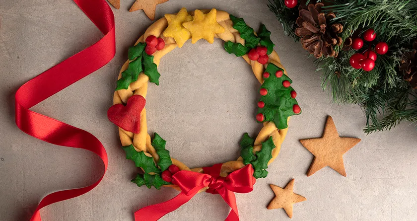 Salt Dough Christmas Wreath