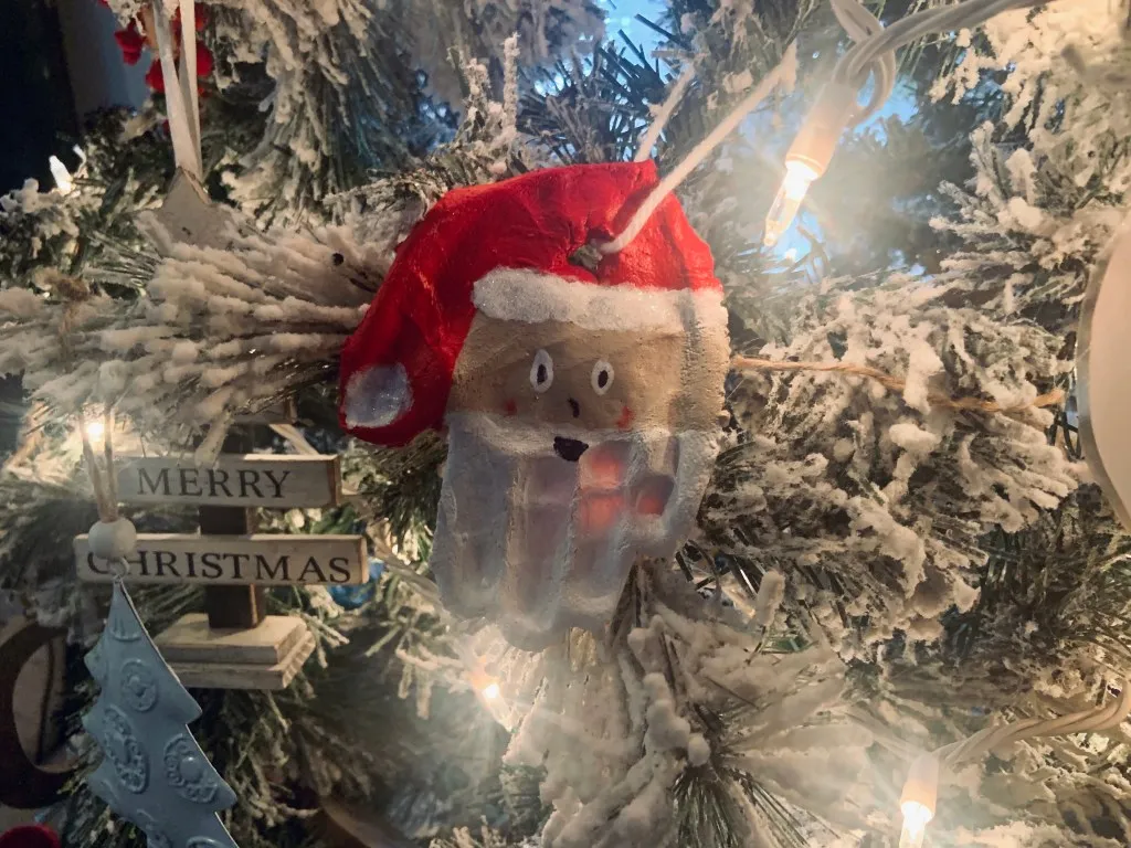 salt dough santa | Grey Skies & Rainbow Highs