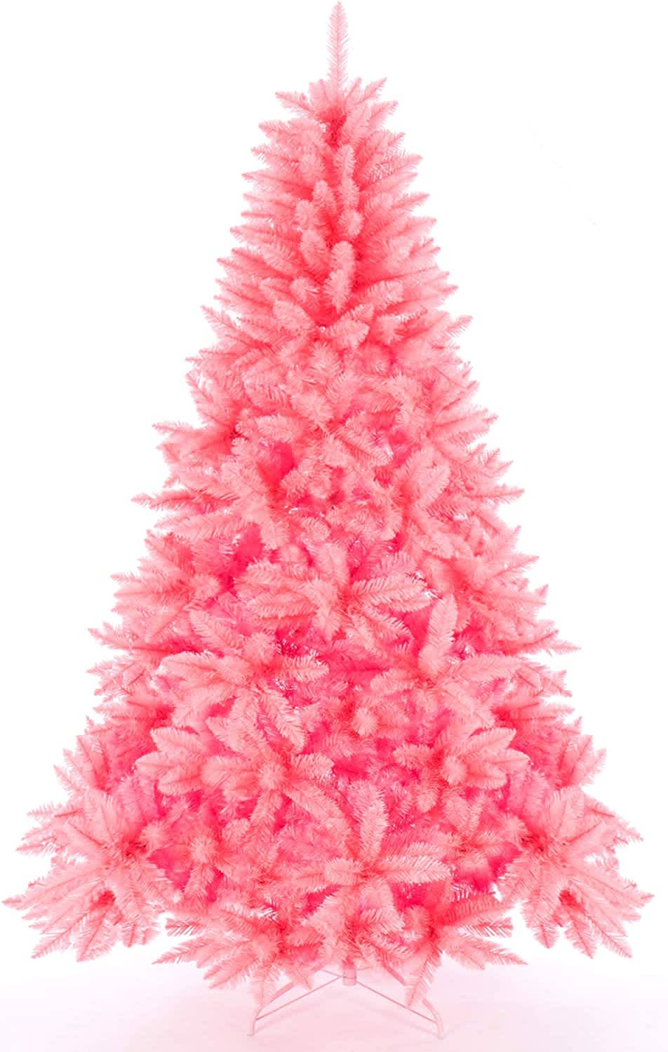 Senjie Pink Artificial Christmas Tree Review | Apartment Therapy