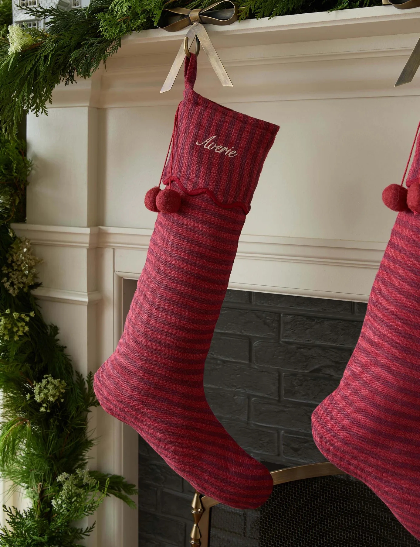Shop Stockings + Holiday Mantel Décor
