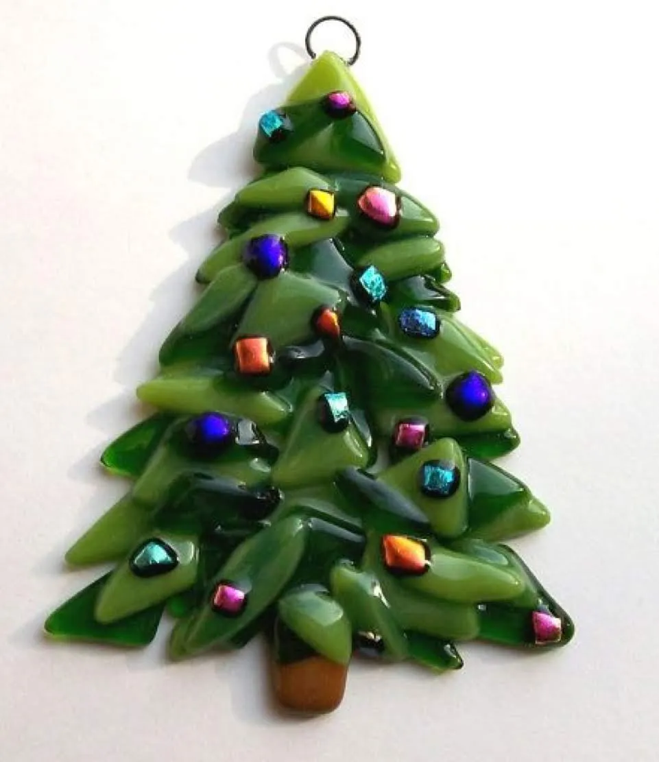 Simple Fused Glass Ornaments Fused-glass Christmas Ornament The Art Junction
