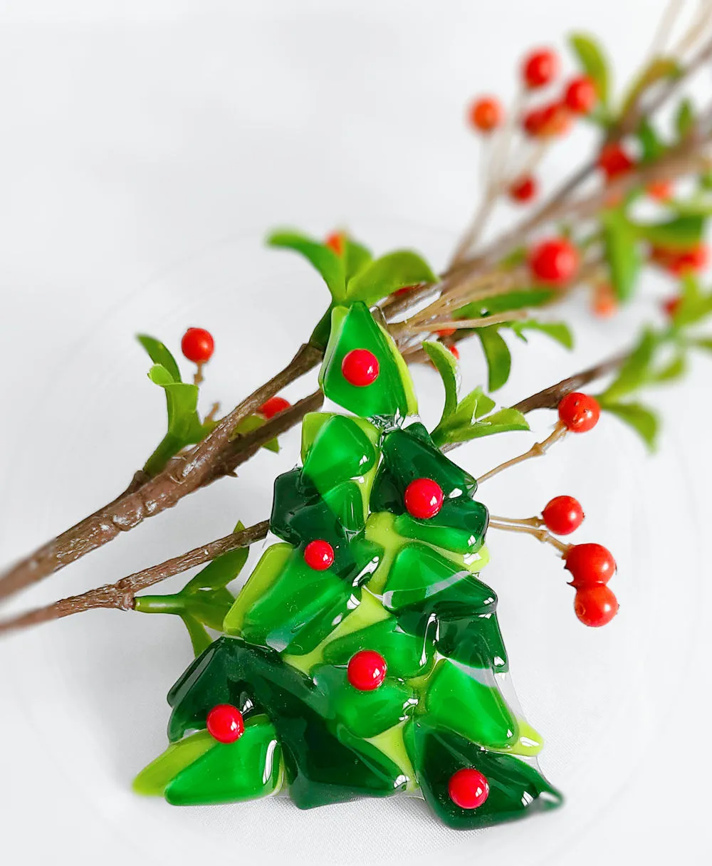 Simple Fused Glass Ornaments How To Make Fused Glass Christmas Tree Ornaments Glass Art By Margot