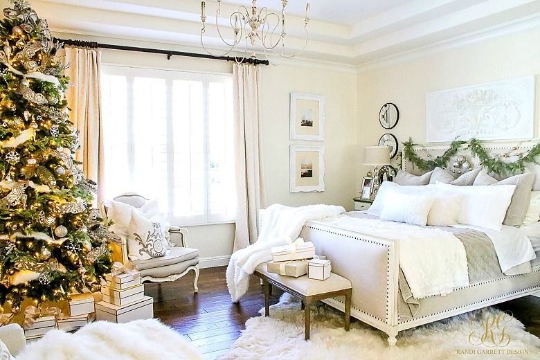 Simply Christmas Home Tour - Winter Wonderland Bedroom - Randi Garrett  Design
