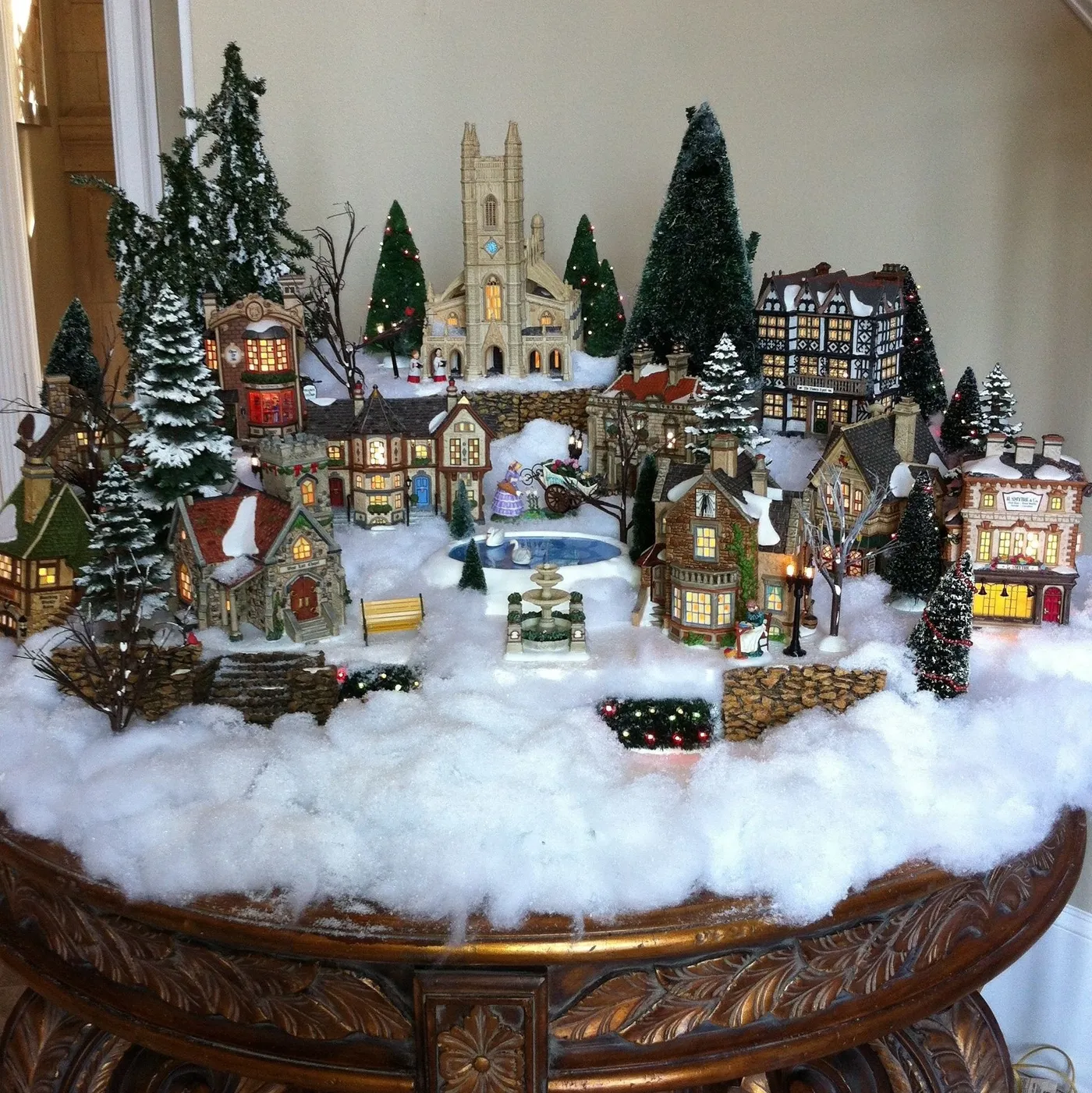 Snow Blanket For Christmas Village Artificial White Buffalo Snow Blanket  Snow Blanket Fake Snow Display – American Sale