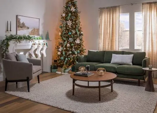 Sofa Living Room Christmas Home Furniture Modern Christmas Decorating  Ideas, According To Santa's Interior Designers Living Spaces