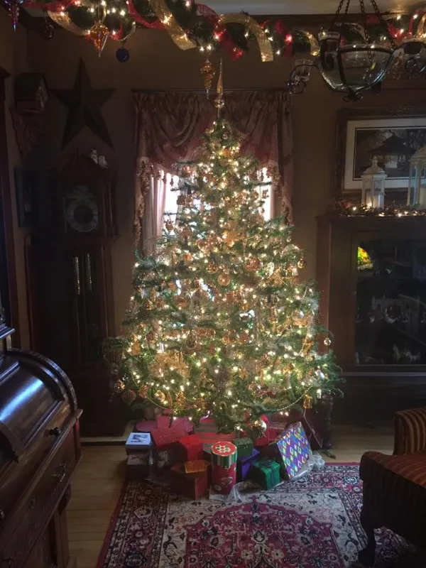 Stunning Vintage Christmas Trees & Village · All Things Christmas