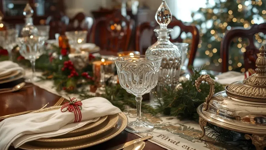 Styling your Christmas table with vintage finds - Hemswell Antique Centres
