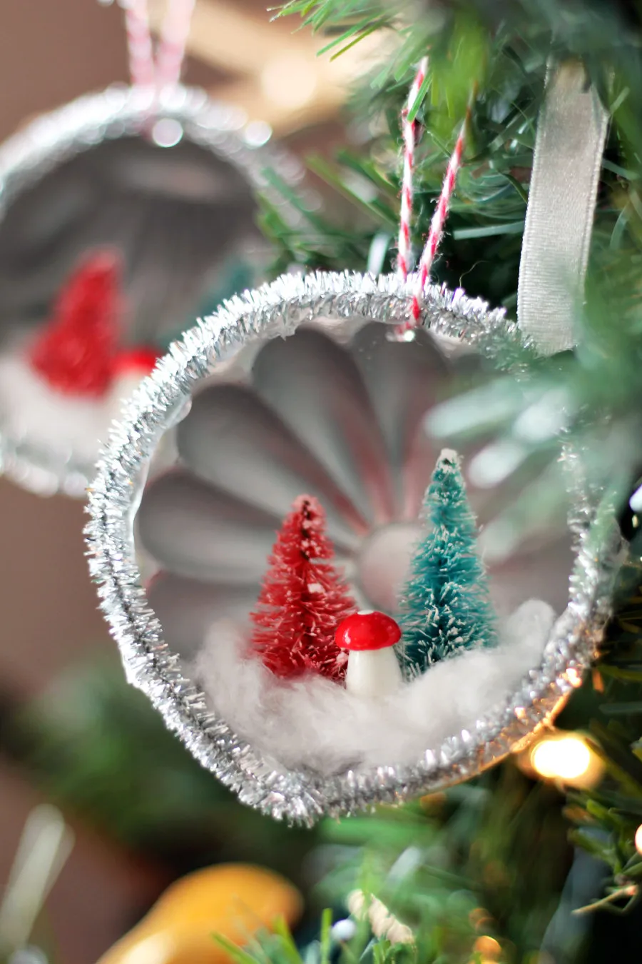 Thrifted Mini Tin Mold Ornaments — Holoka Home