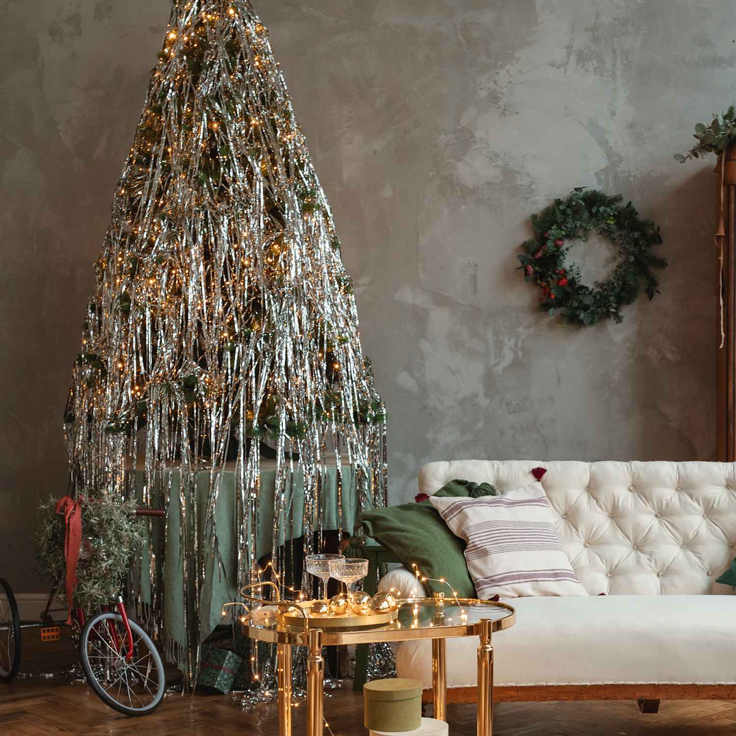 Tinsel Christmas Trees: 8 Designer Styling Tips & History | Apartment Therapy