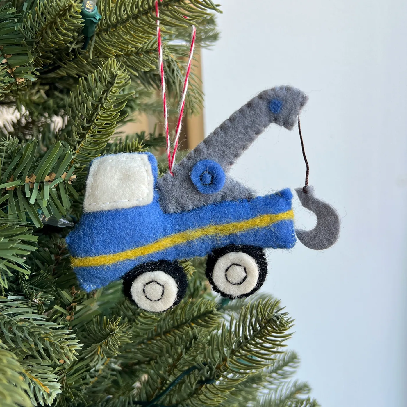 Tow Truck Christmas Ornament | Handmade Felt Christmas Ornament | Ornaments 4 Orphans®