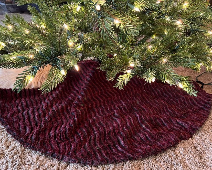 Tree Skirt - Assorted Luxury Faux Furs - Pandemonium Millinery Faux Fur Boutique made in Seattle WA USA