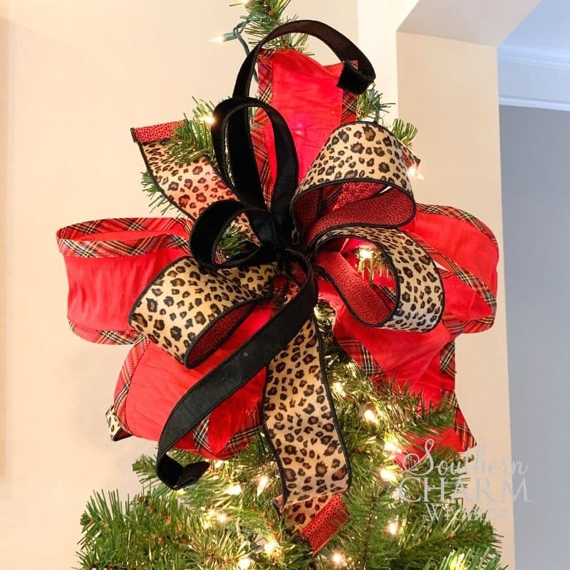 tree topper bow Archives - Southern Charm Wreaths