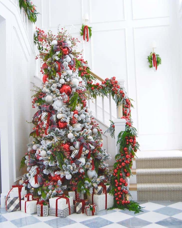 Unveiling Red and White Christmas Tree Decor Ideas for a Festive Home -  Farmhousehub