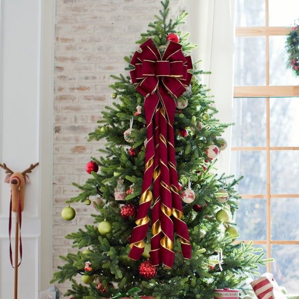Velvet Wired Ribbon Luxury Velvet Christmas Ribbon for Gift Wrapping Christmas  Tree Decoration Crafts Wreaths Supplies,Christmas Tree Ribbon,Velvet  Christmas Ribbon,Xmas Ribbon,1 Roll,2.5'x78.7' - W