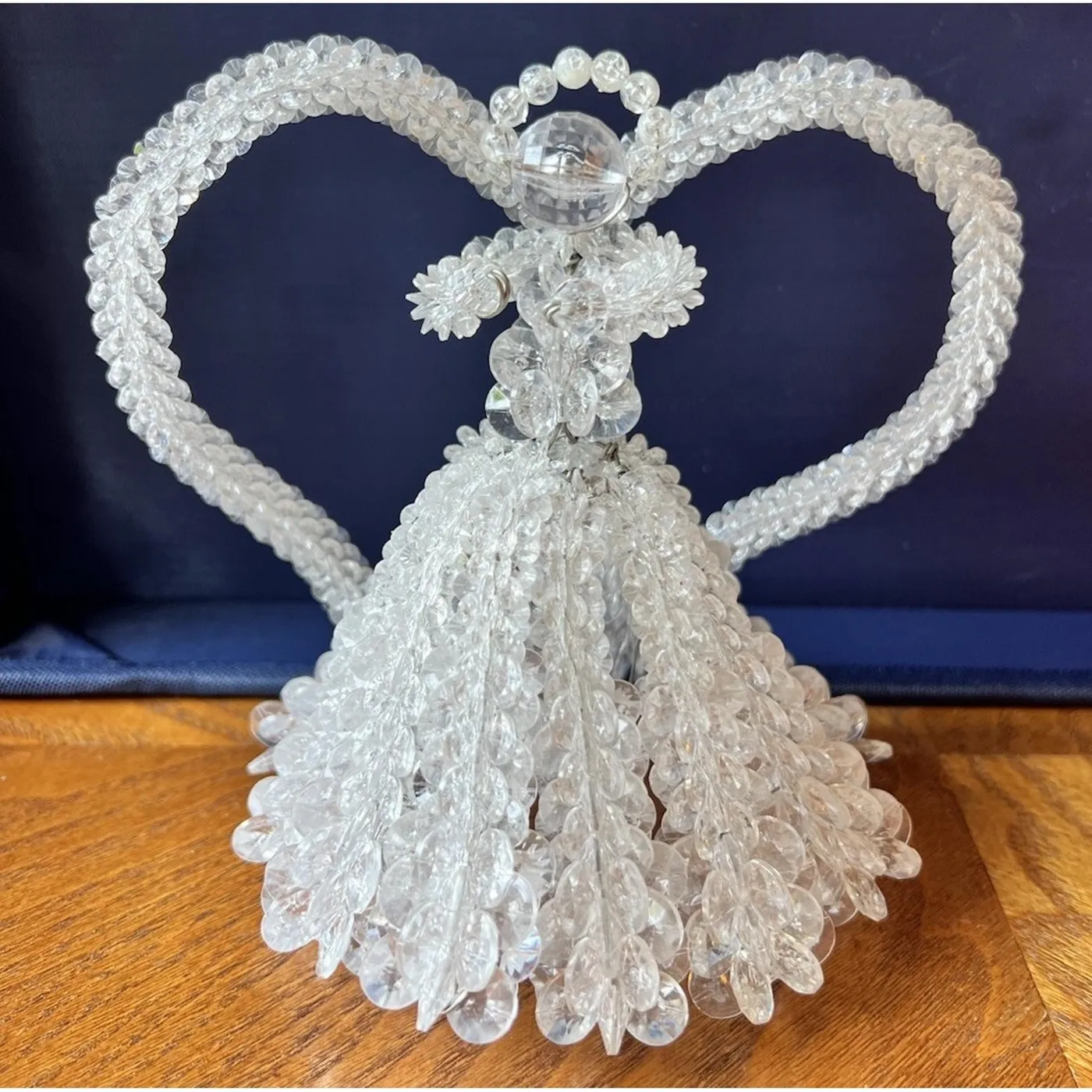 Vintage Angel Christmas Tree Topper Clear | Mercari