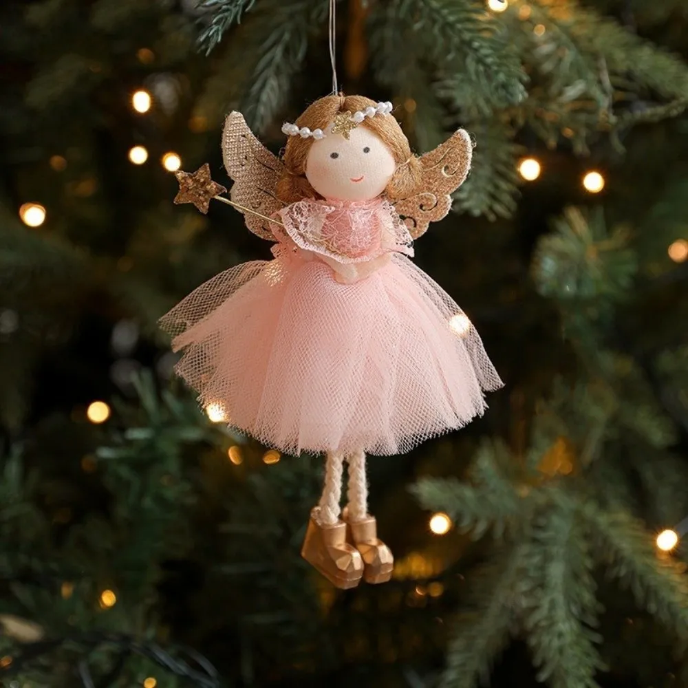 WAY Christmas Angel Girl Ornament, Fabric Tulle Skirt Xmas Tree Angel  Pendant, Festive Supplies Pearl Decor Wing Design Cute Angel Girl Hanging  Pendant Christmas Tree Decoration | Shopee Philippines
