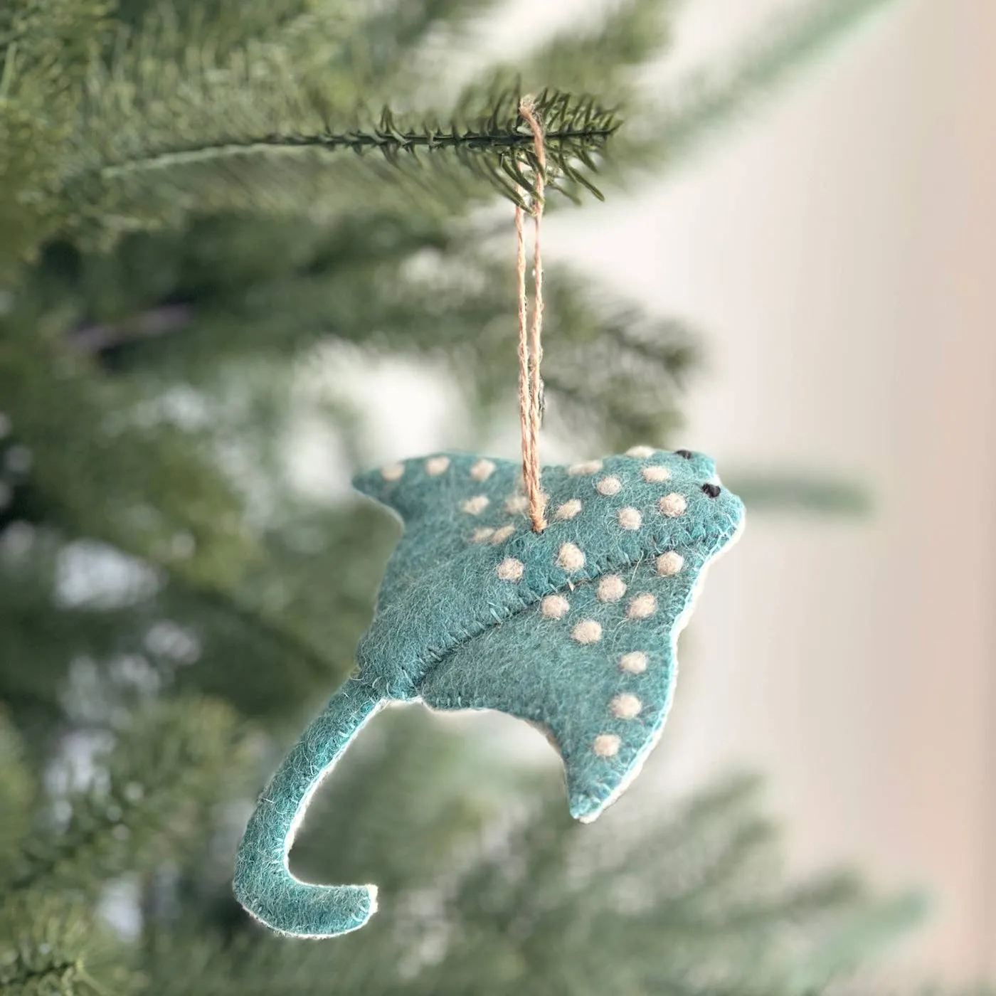 Wholesale Felt Ornament - Blue Stingray for your store - Faire