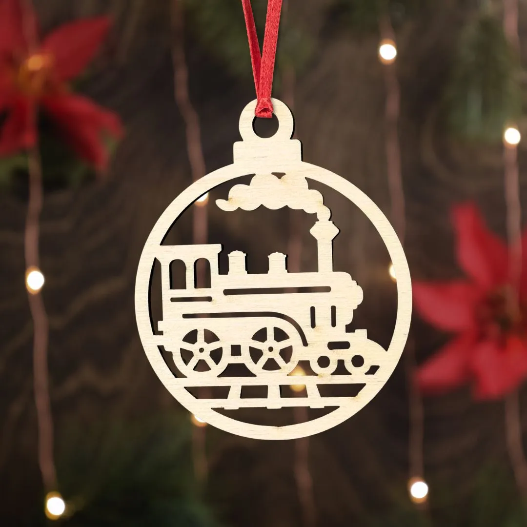 Wood Christmas Ornaments - Crafted in Alaska