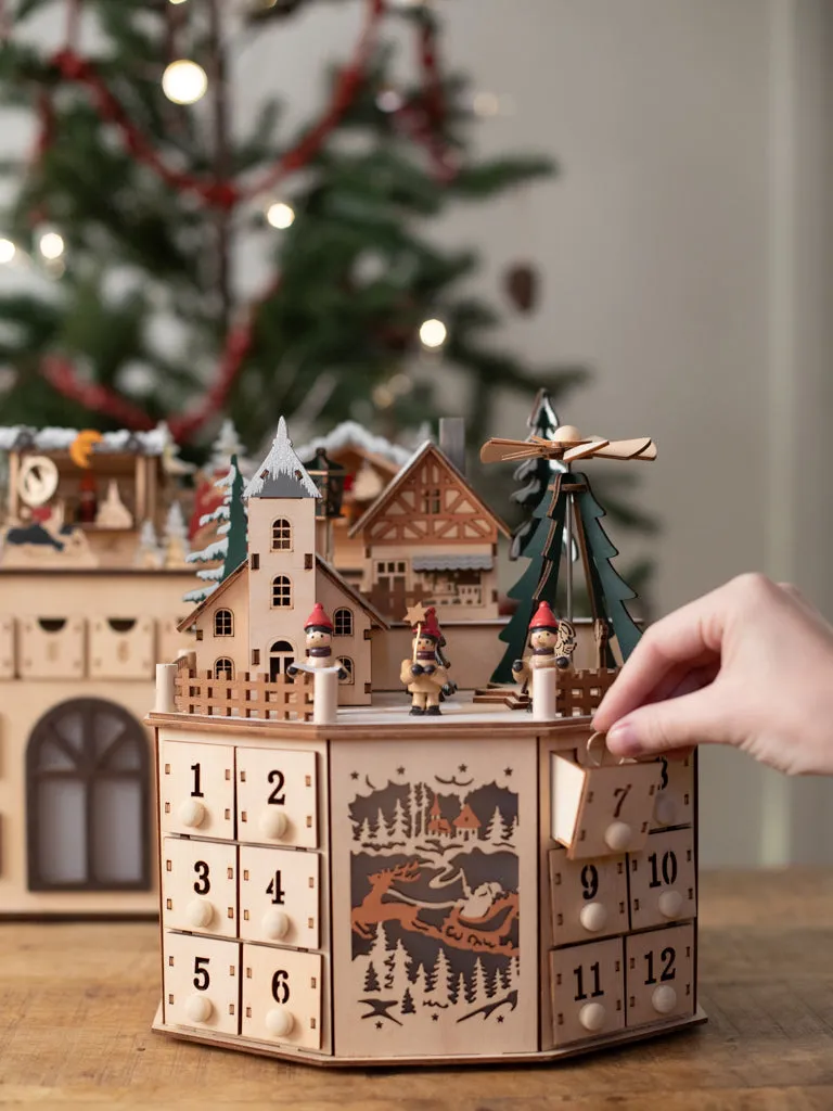 Wooden Advent Calendar with Drawers | Heirloom Art Co.