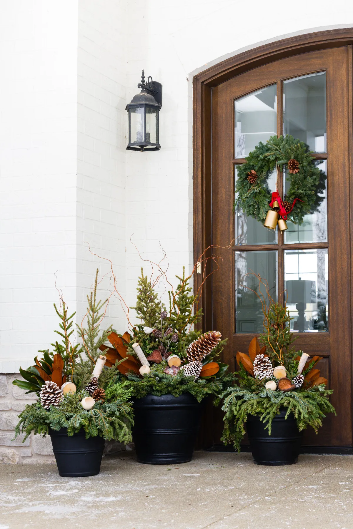 Woodland Winter - Large Porch Pot - Porch Pots Direct